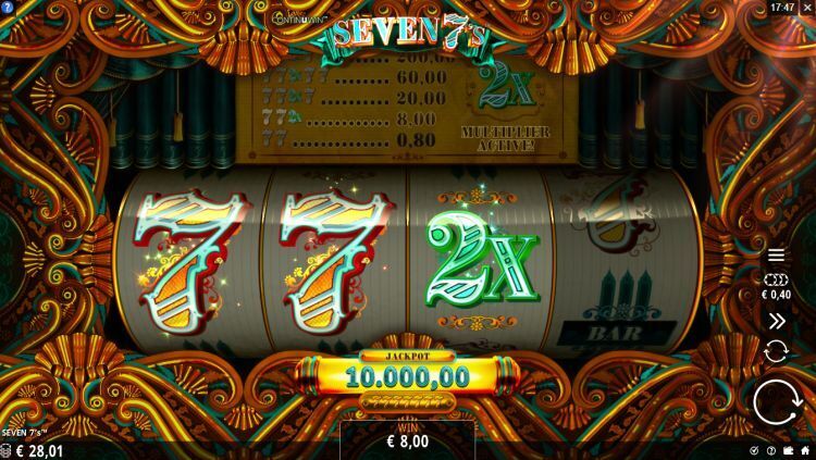 Seven 7's online gokkast big win