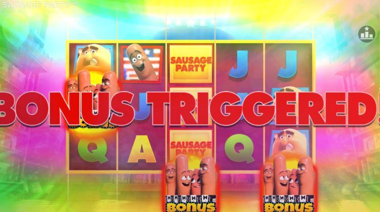 Sausage Party online slot bonus trigger