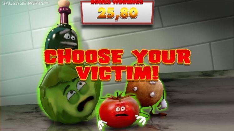 Sausage Party slot bonus win