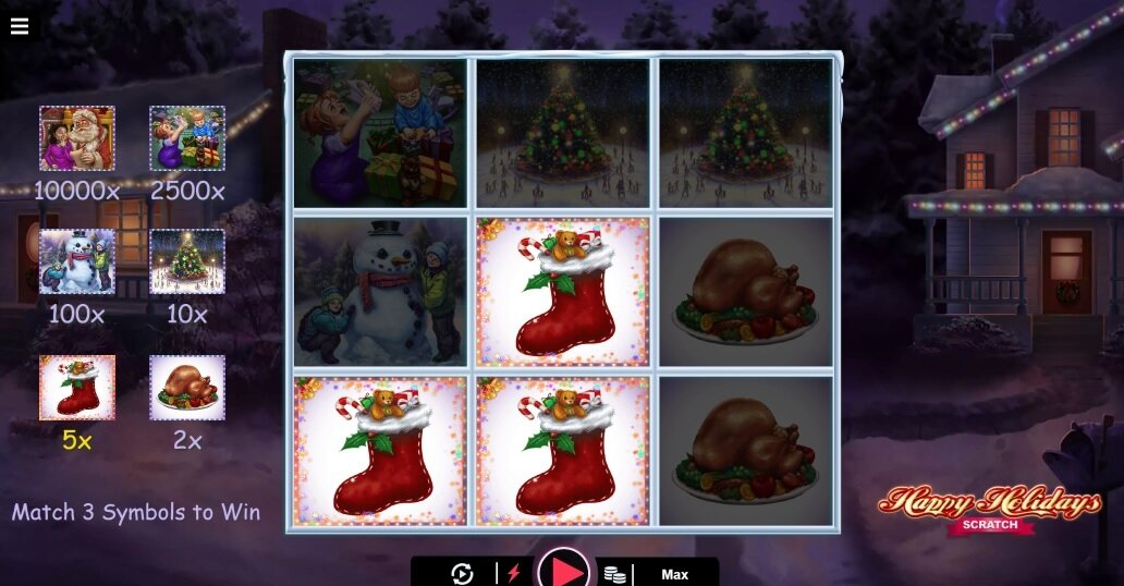 happy holidays scratch