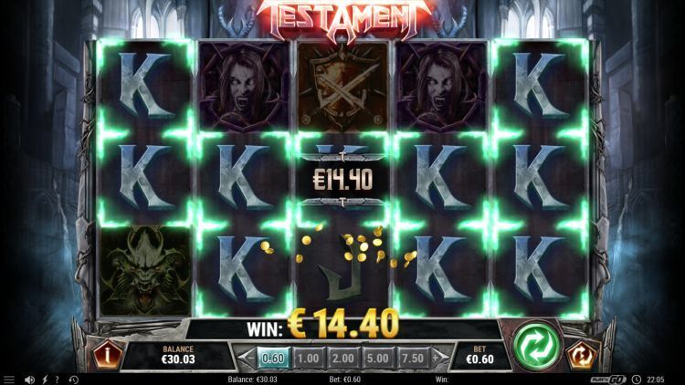 Testament slot win