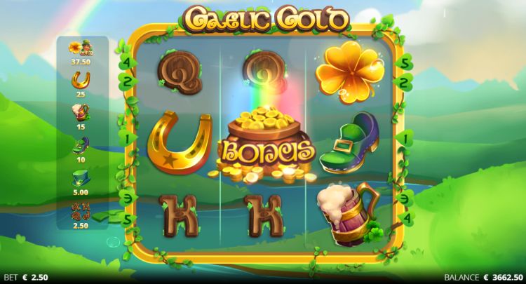 Gaelic Gold online slot bonus trigger