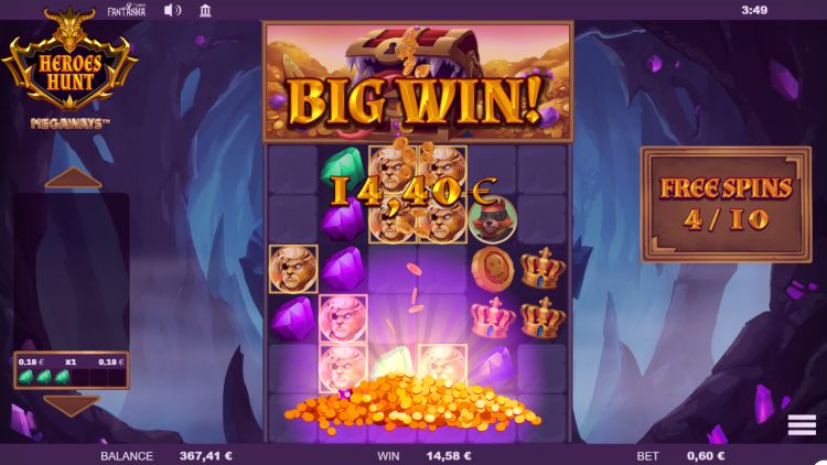 Heroes Hunt Megaways slot Free Spins bonus