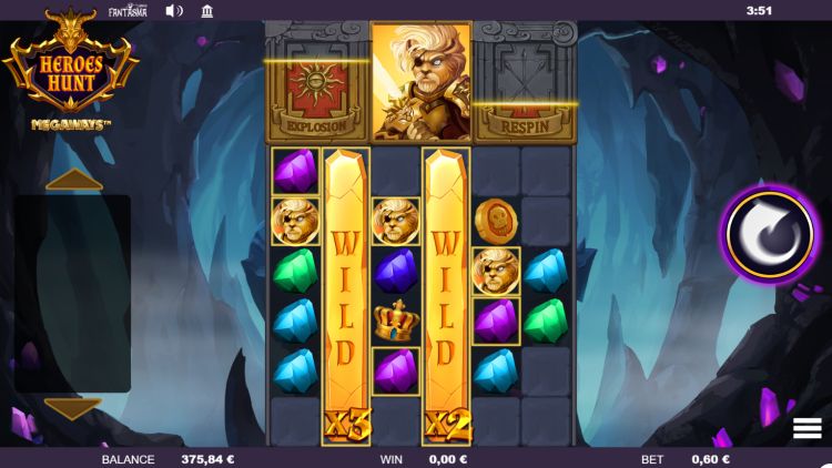 Heroes Hunt Megaways slot win
