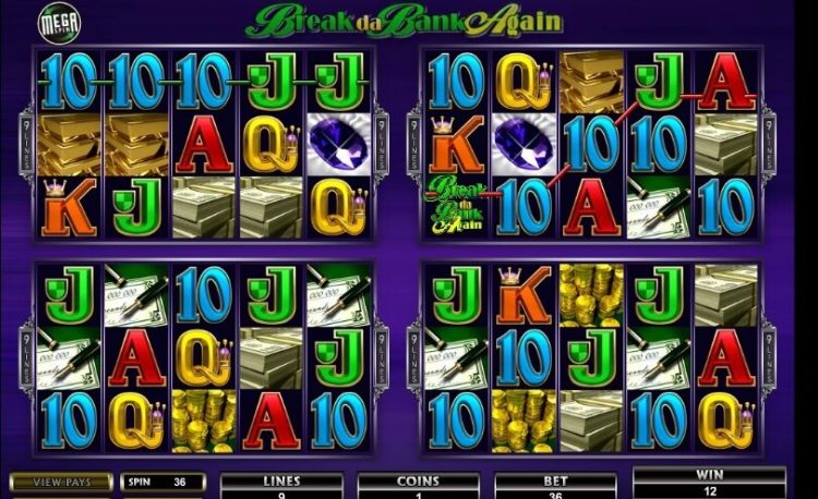 Break da Bank Again Megaspin online slot gameplay
