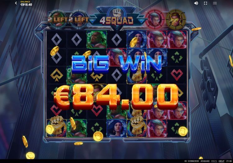 4Squad online slot review big win