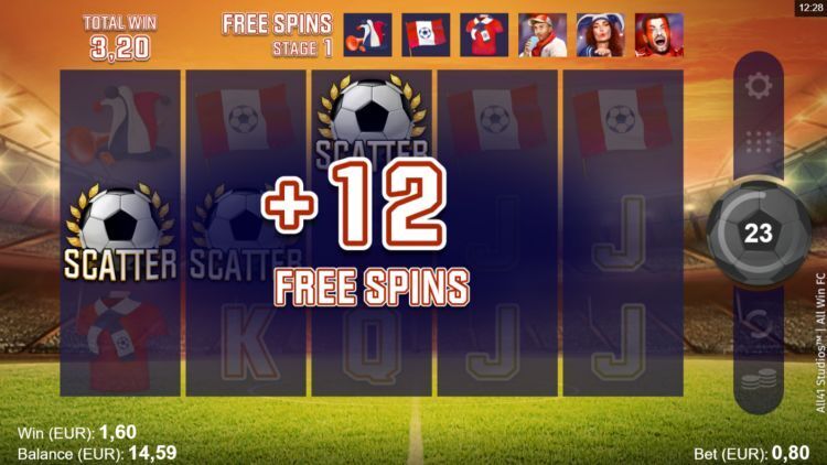 All Win FC gokkast Free Spins bonus