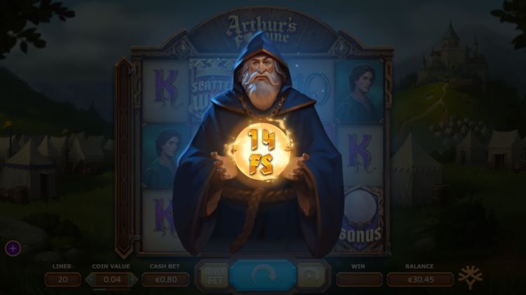 Arthur's Fortune slot bonus gameplay