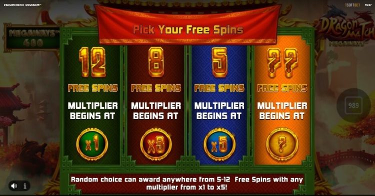 Dragon Match Megaways slot bonus win