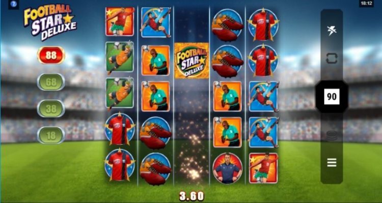 Football Star Deluxe online slot gameplay