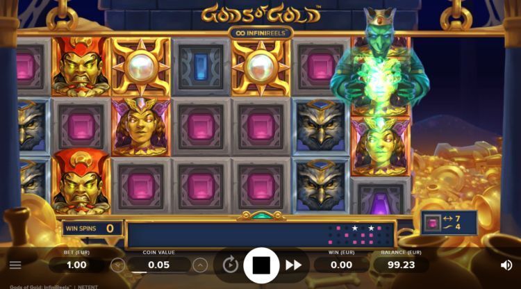Gods of Gold Infinireels NetEnt slot review