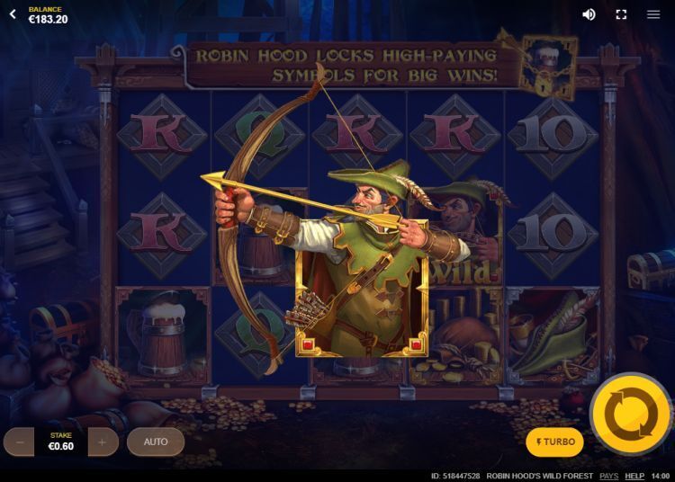 Robin Hood's Wild Forest online slot bonus feature