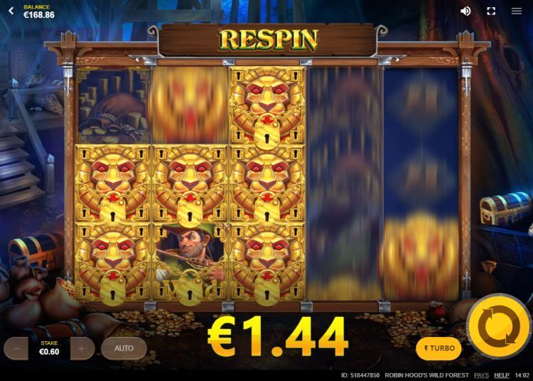 Robin Hood's Wild Forest slot Respin win