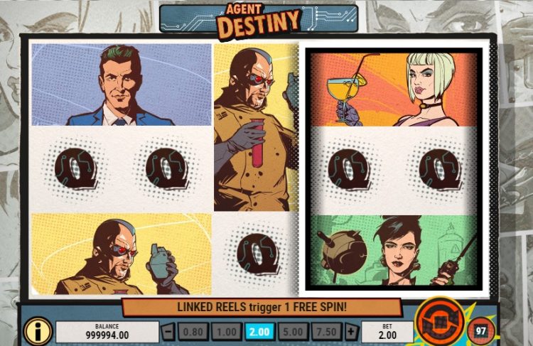 Agent Destiny online slot gameplay