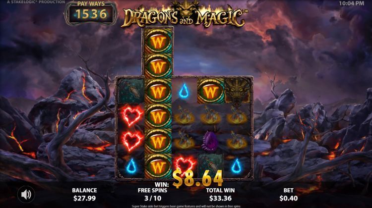 Dragons and Magic slot Free Spins bonus