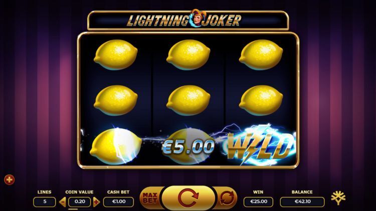 Lightning Joker Yggdrasil slot bonus win