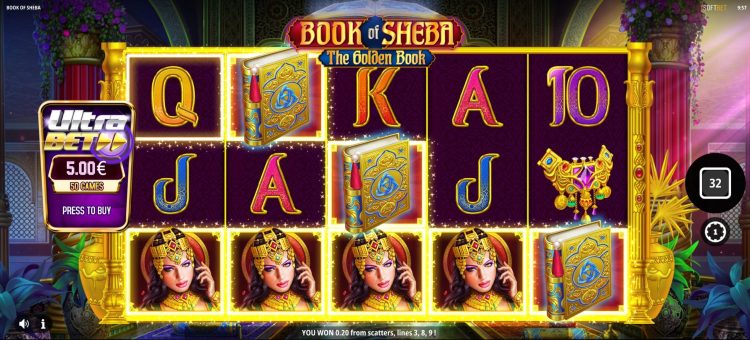 Book of Sheba The Golden Book slot review