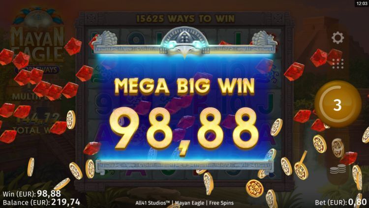 Mayan Eagle Nobleways gokkast mega big win