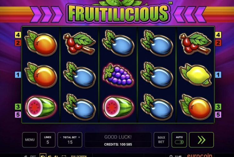 Fruitilicious Eurocoin slot review