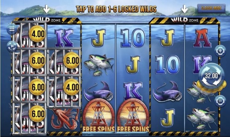 6 Wild Sharks online slot 4ThePlayer
