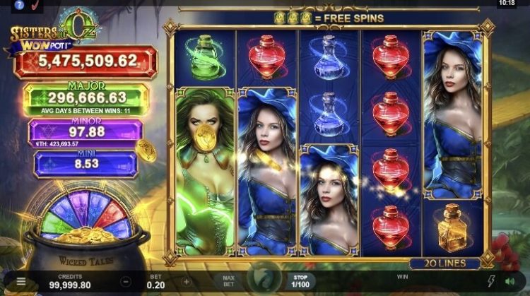 Sisters of Oz WowPot slot review