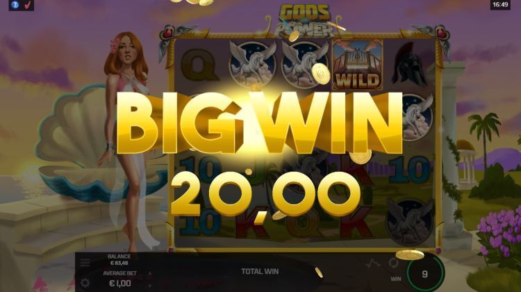 Gods of Power slot big win