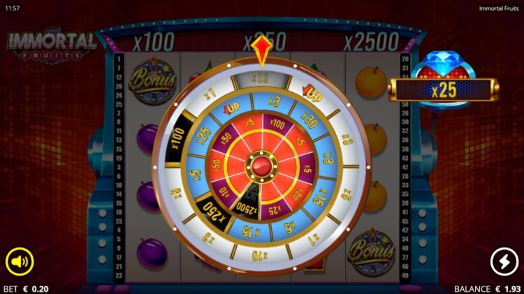 Immortal Fruits gokkast bonus gameplay