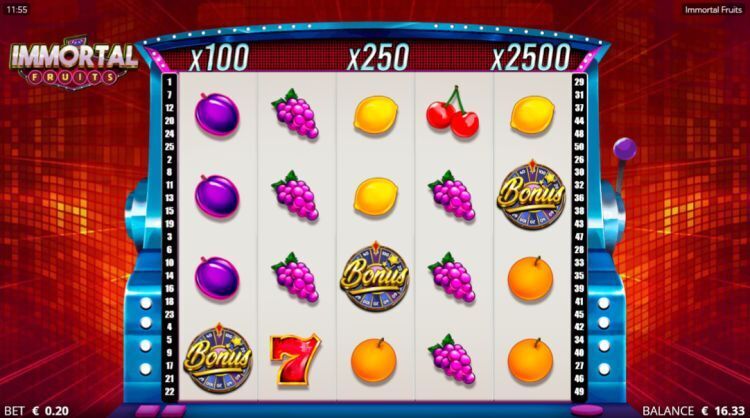 Immortal Fruits slot bonus trigger