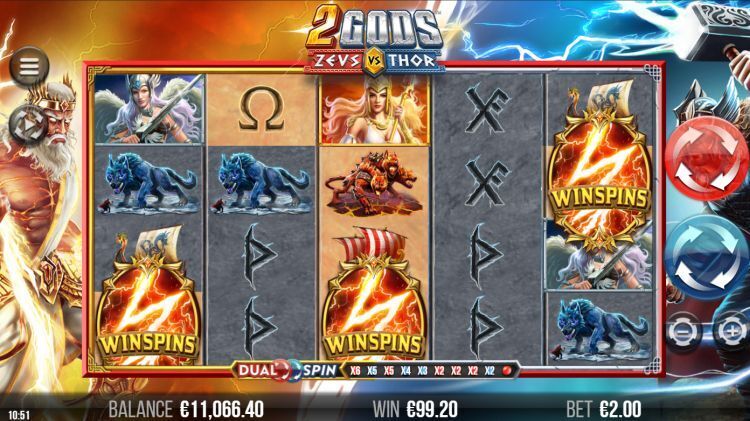2 Gods Zeus vs Thor slot review