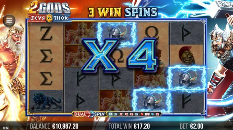 2 Gods Zeus vs Thor bonus gameplay