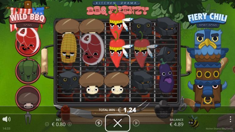 BBQ Frenzy Kitchen Drama slot win