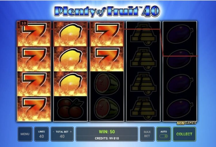 Plenty of Fruit 40 slot Novomatic