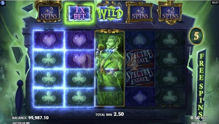 Spectre Estate slot gameplay