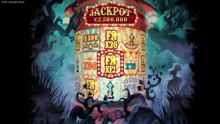 The Haunted Circus slot bonus win
