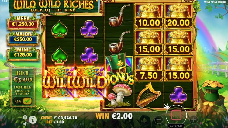 Wild Wild Riches online slot bonus trigger