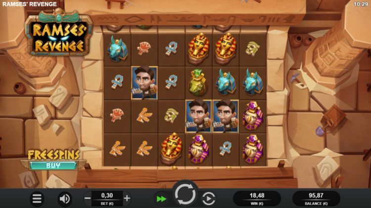 Ramses' Revenge slot bonus trigger