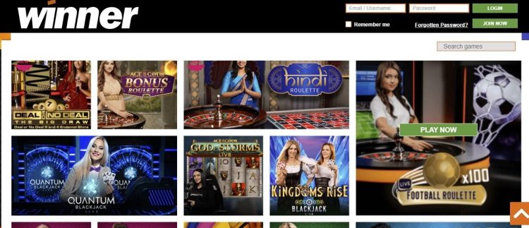 Winner Casino Spelaanbod