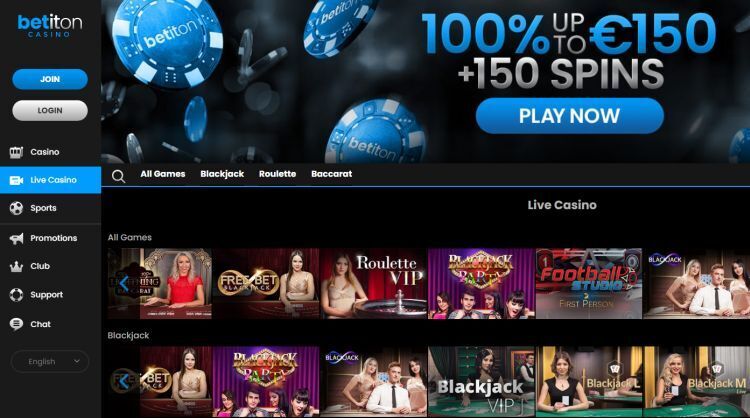 Betiton Casino Spelaanbod