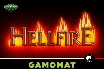 Hellfire slot review gamomat logo