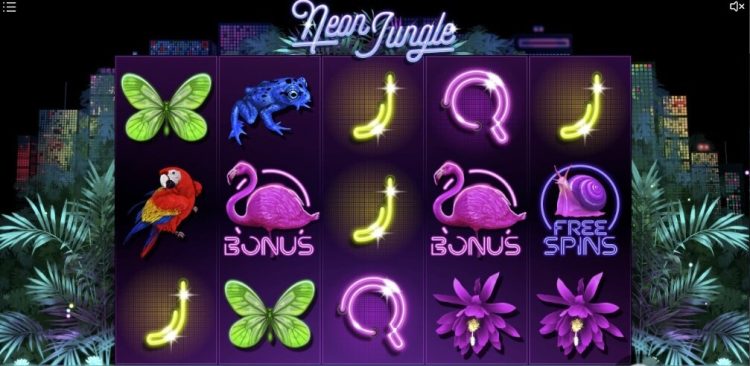Neon Jungle online slot gameplay