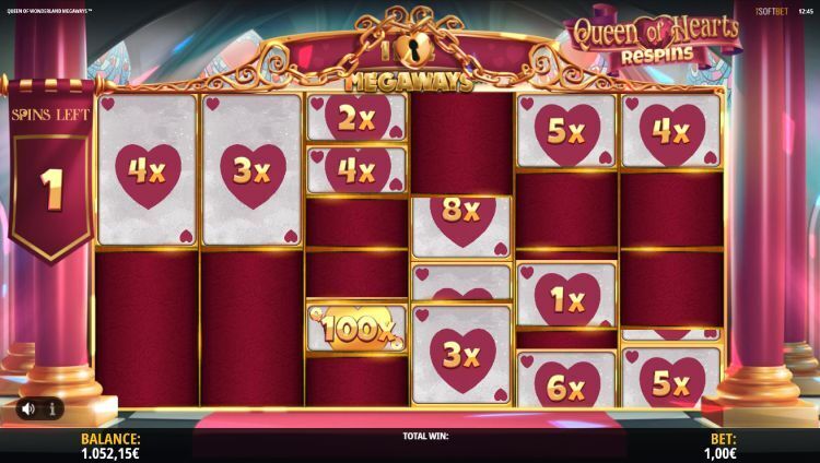 Queen of Wonderland Megaways online slot Respin bonus