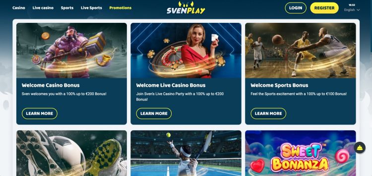 Svenplay Casino Bonussen