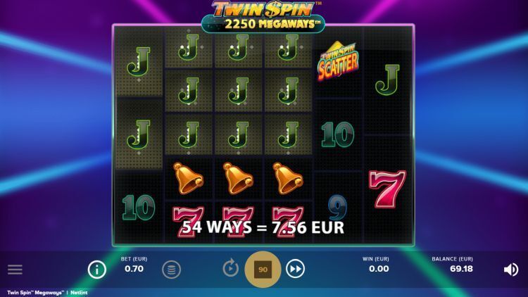 Twin Spin Megaways gokkast gameplay