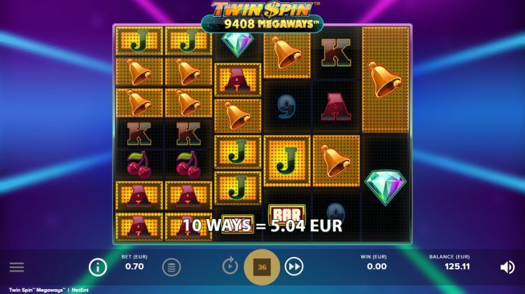 Twin Spin Megaways slot win