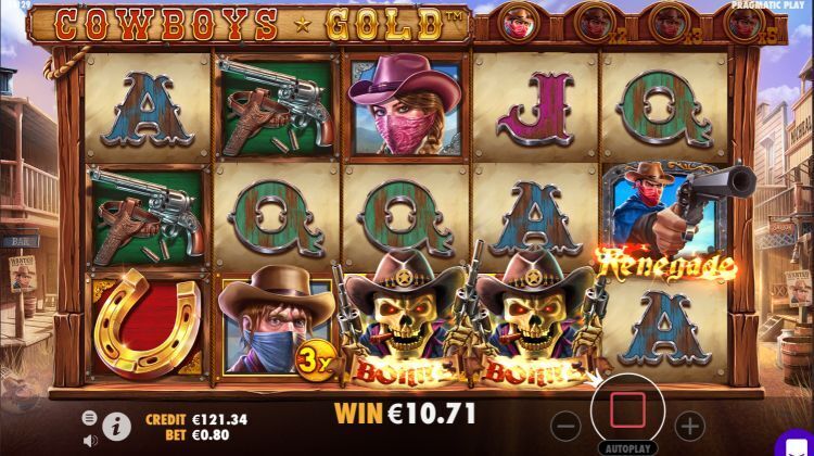 Cowboys Gold slot bonus Retrigger