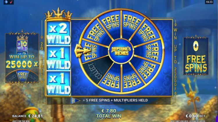 Neptune’s Riches Ocean of Wilds slot Free Spins