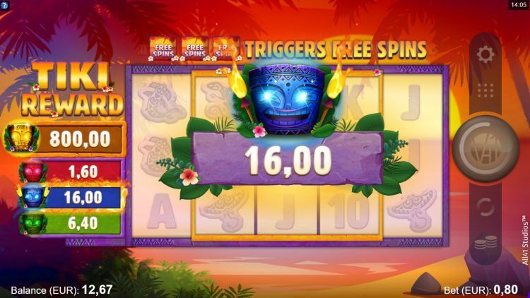 Tiki Reward online slot jackpot win