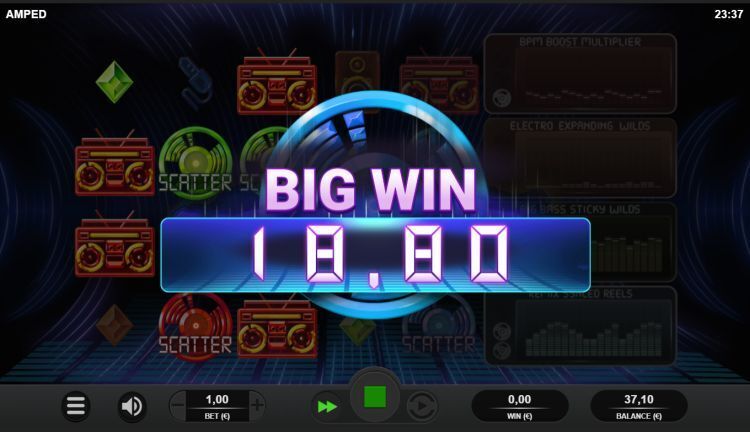 Amped gokkast big win