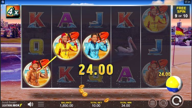 Bondi Break online slot Free Spins win