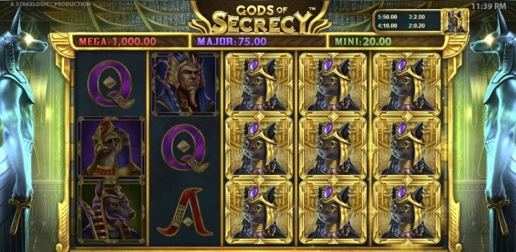 Gods of Secrecy online slot gameplay